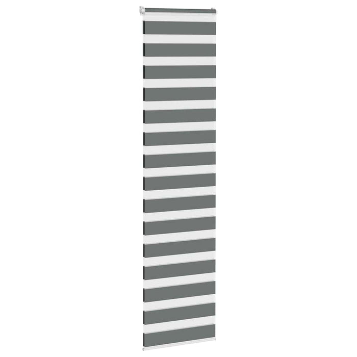 Jaluzea tip zebra gri închis lățime țesătură 65,9 cm poliester - WALTI WALTI
