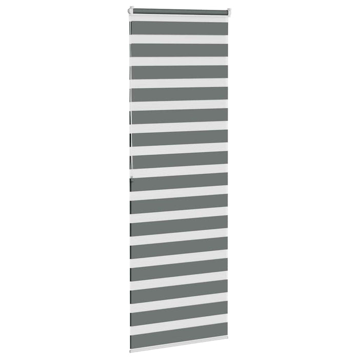 Jaluzea tip zebra gri închis lățime țesătură 70,9 cm poliester - WALTI WALTI