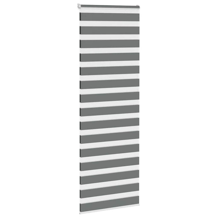 Jaluzea tip zebra gri închis lățime țesătură 75,9 cm poliester - WALTI WALTI