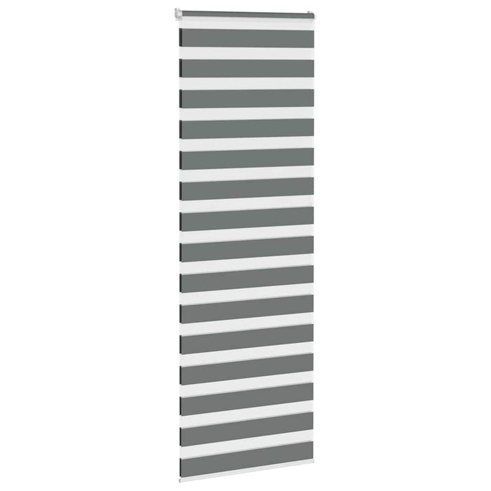 Jaluzea tip zebra gri închis lățime țesătură 80,9 cm poliester - WALTI WALTI