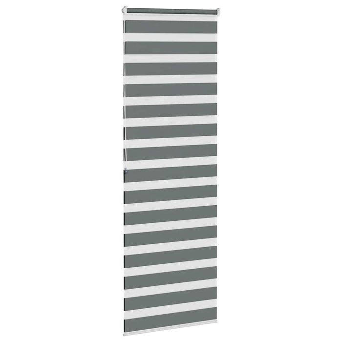 Jaluzea tip zebra gri închis lățime țesătură 85,9 cm poliester - WALTI WALTI