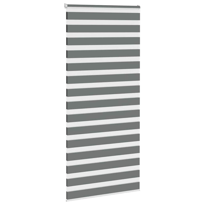 Jaluzea tip zebra gri închis lățime țesătură 90,9 cm poliester - WALTI WALTI
