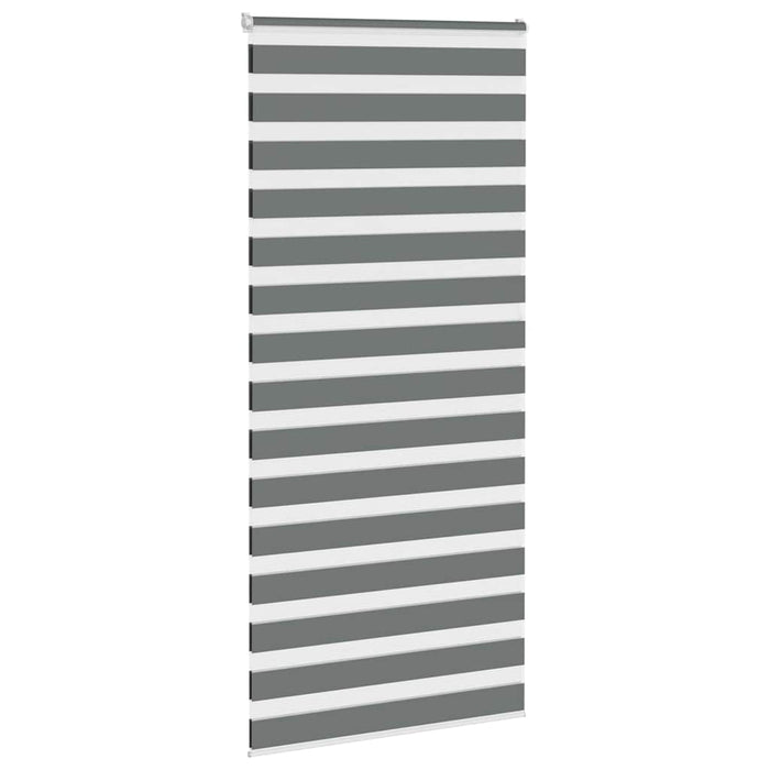 Jaluzea tip zebra gri închis lățime țesătură 95,9 cm poliester - WALTI WALTI