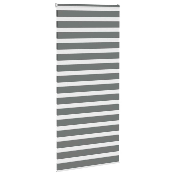 Jaluzea tip zebra gri închis lățime țesătură 100,9 cm poliester - WALTI WALTI