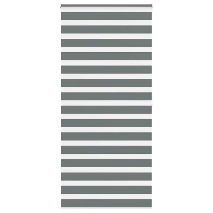 Jaluzea tip zebra gri închis lățime țesătură 105,9 cm poliester - WALTI WALTI