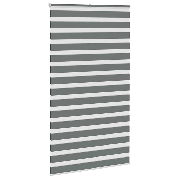 Jaluzea tip zebra gri închis lățime țesătură 115,9 cm poliester - WALTI WALTI