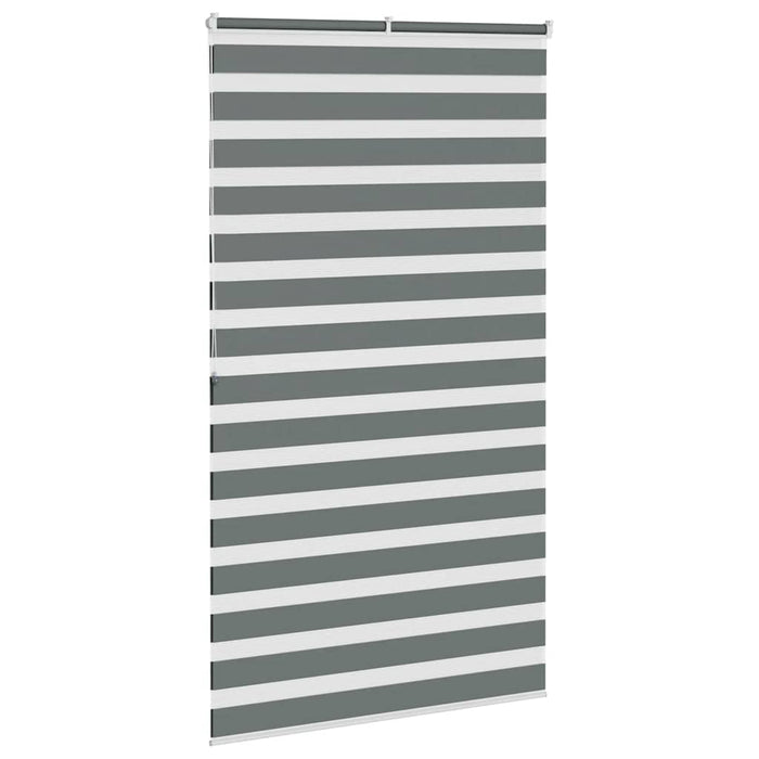 Jaluzea tip zebra gri închis lățime țesătură 130,9 cm poliester - WALTI WALTI