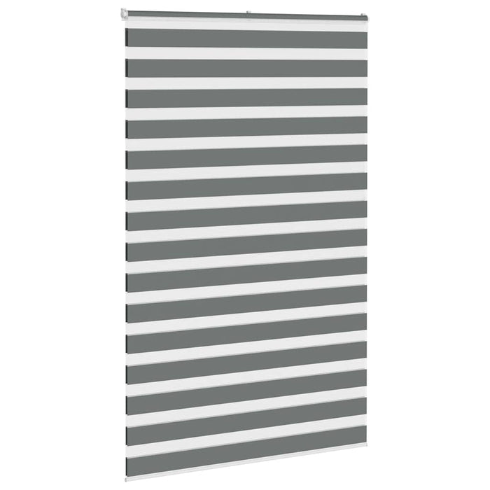 Jaluzea tip zebra gri închis lățime țesătură 140,9 cm poliester - WALTI WALTI