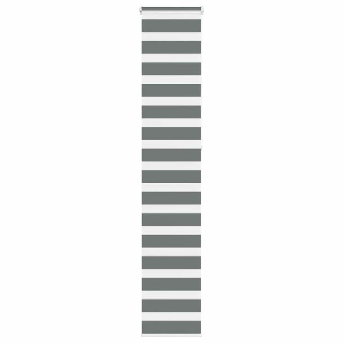 Jaluzea tip zebra gri închis lățime țesătură 35,9 cm poliester - WALTI WALTI