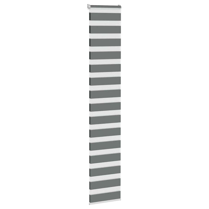 Jaluzea tip zebra gri închis lățime țesătură 45,9 cm poliester - WALTI WALTI