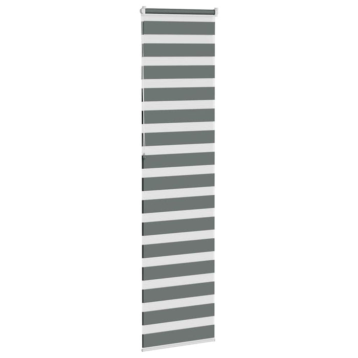Jaluzea tip zebra gri închis lățime țesătură 50,9 cm poliester - WALTI WALTI