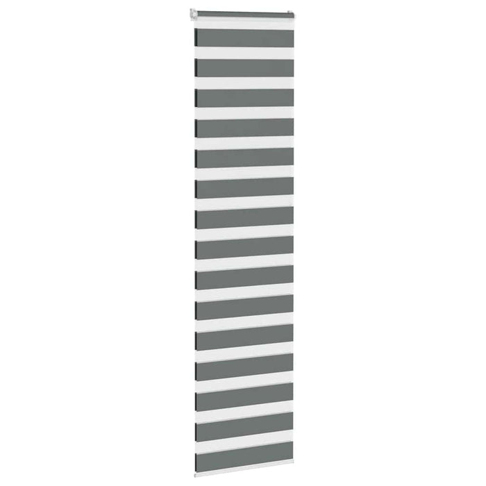Jaluzea tip zebra gri închis lățime țesătură 55,9 cm poliester - WALTI WALTI