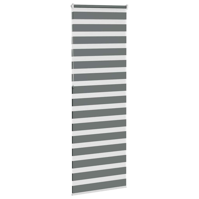 Jaluzea tip zebra gri închis lățime țesătură 65,9 cm poliester - WALTI WALTI