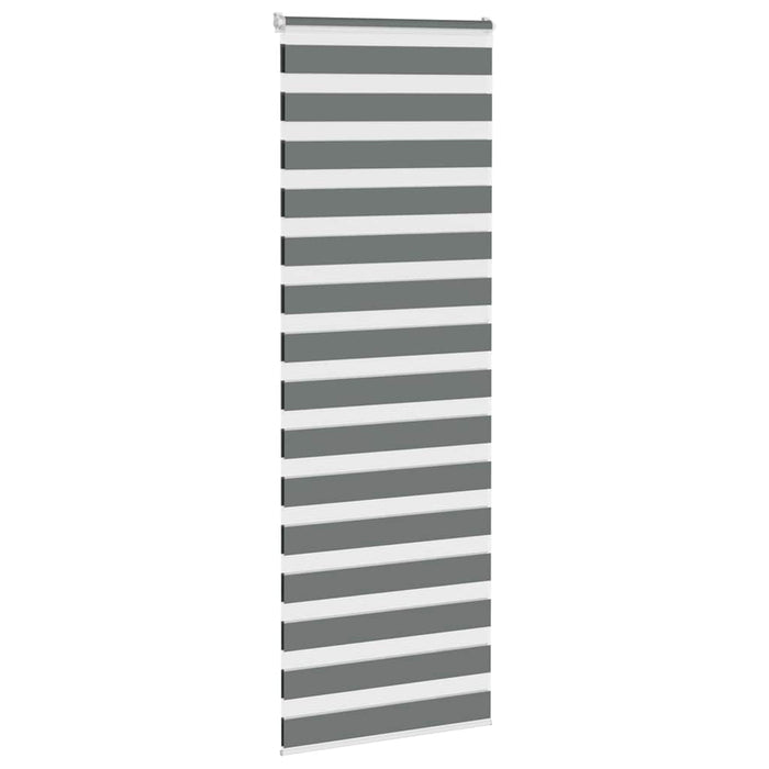 Jaluzea tip zebra gri închis lățime țesătură 70,9 cm poliester - WALTI WALTI