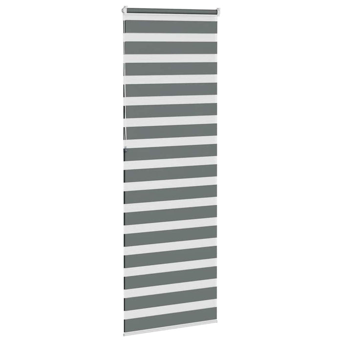 Jaluzea tip zebra gri închis lățime țesătură 85,9 cm poliester - WALTI WALTI