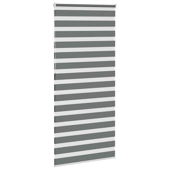 Jaluzea tip zebra gri închis lățime țesătură 100,9 cm poliester - WALTI WALTI