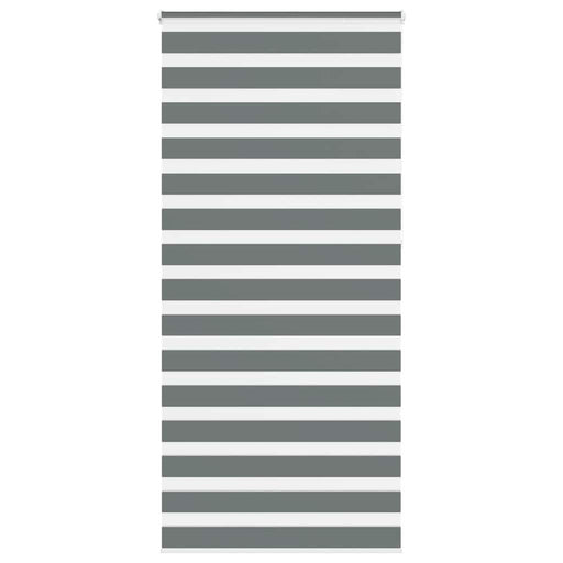 Jaluzea tip zebra gri închis lățime țesătură 110,9 cm poliester - WALTI WALTI