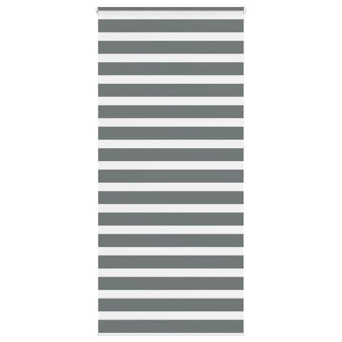 Jaluzea tip zebra gri închis lățime țesătură 110,9 cm poliester - WALTI WALTI