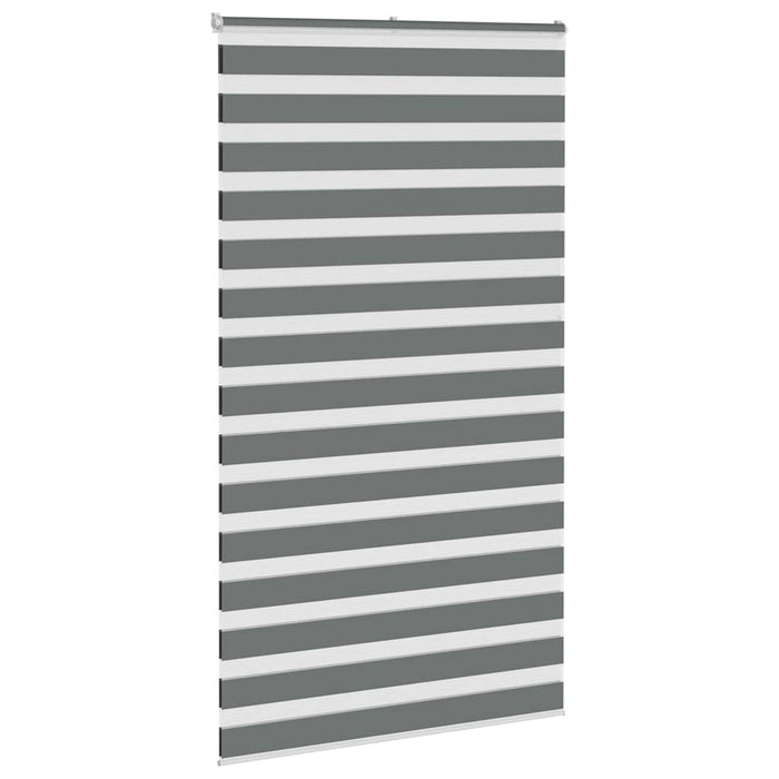 Jaluzea tip zebra gri închis lățime țesătură 115,9 cm poliester - WALTI WALTI