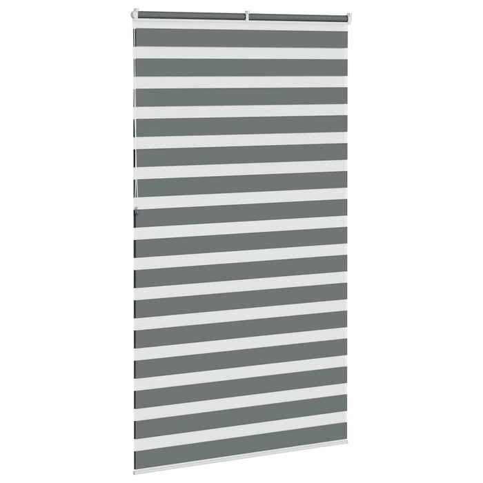 Jaluzea tip zebra gri închis lățime țesătură 125,9 cm poliester - WALTI WALTI