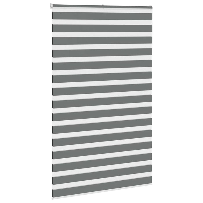 Jaluzea tip zebra gri închis lățime țesătură 135,9 cm poliester - WALTI WALTI