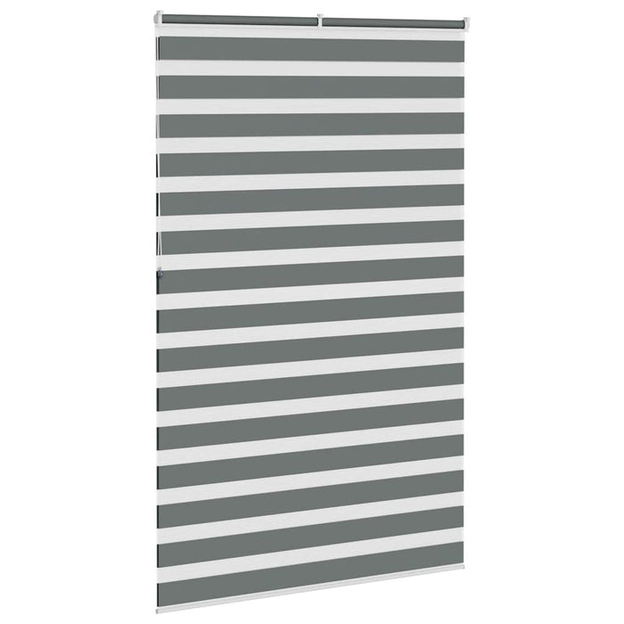 Jaluzea tip zebra gri închis lățime țesătură 135,9 cm poliester - WALTI WALTI