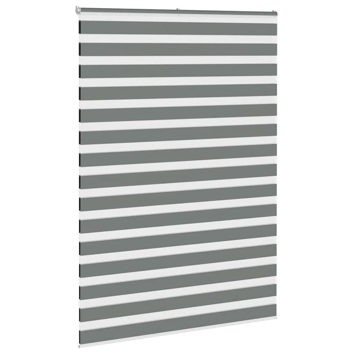 Jaluzea tip zebra gri închis lățime țesătură 150,9 cm poliester - WALTI WALTI