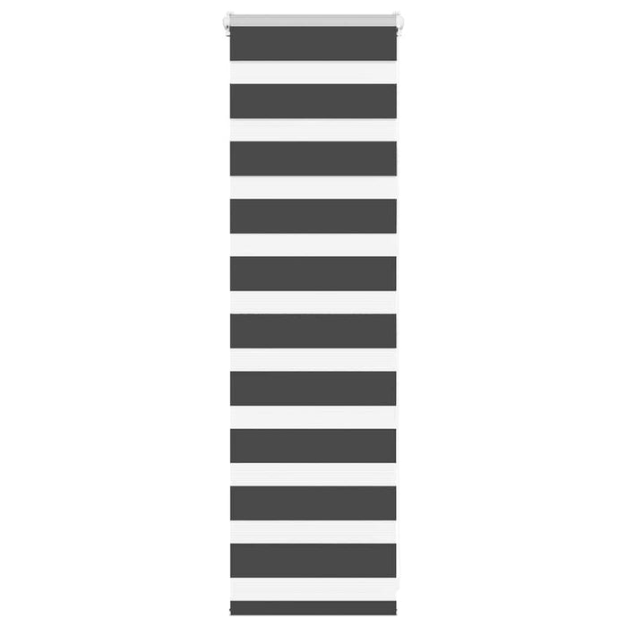 Jaluzea tip zebra neagră lățime țesătură 35,9 cm poliester - WALTI WALTI