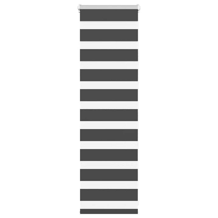 Jaluzea tip zebra neagră lățime țesătură 45,9 cm poliester - WALTI WALTI
