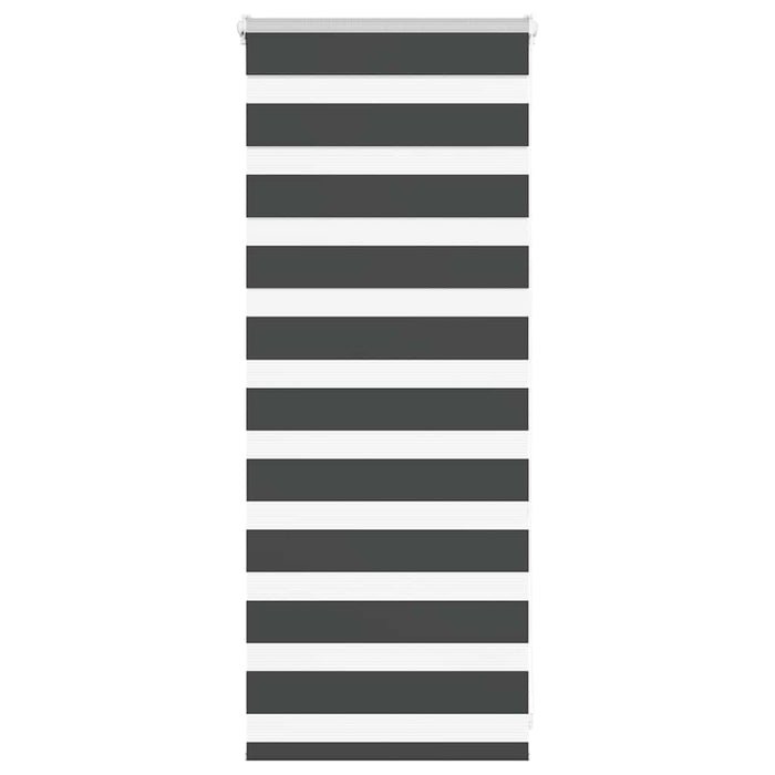 Jaluzea tip zebra neagră lățime țesătură 60,9 cm poliester - WALTI WALTI