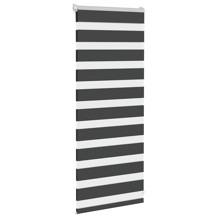 Jaluzea tip zebra neagră lățime țesătură 60,9 cm poliester - WALTI WALTI