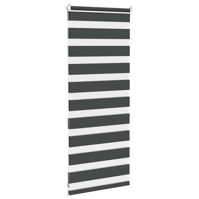 Jaluzea tip zebra neagră lățime țesătură 60,9 cm poliester - WALTI WALTI
