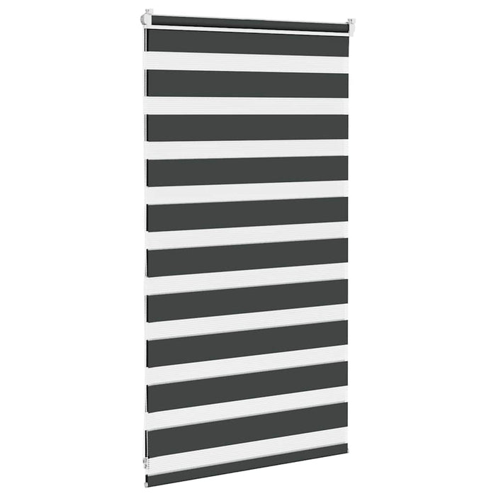 Jaluzea tip zebra neagră lățime țesătură 70,9 cm poliester - WALTI WALTI