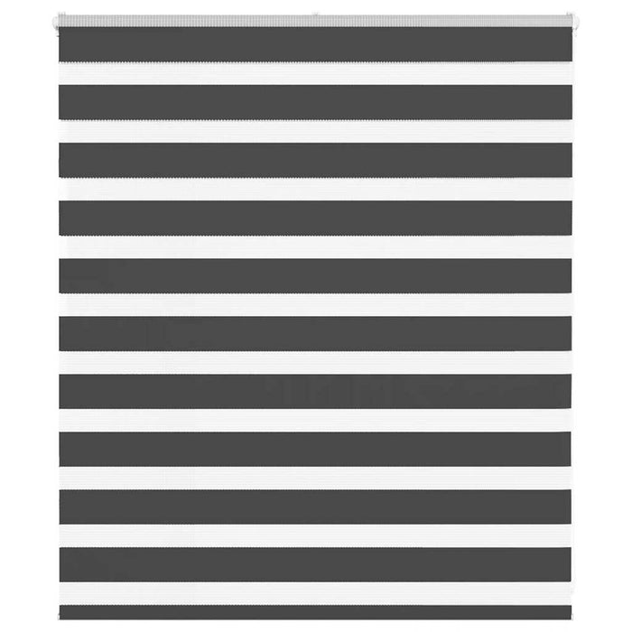 Jaluzea tip zebra neagră lățime țesătură 130,9 cm poliester - WALTI WALTI