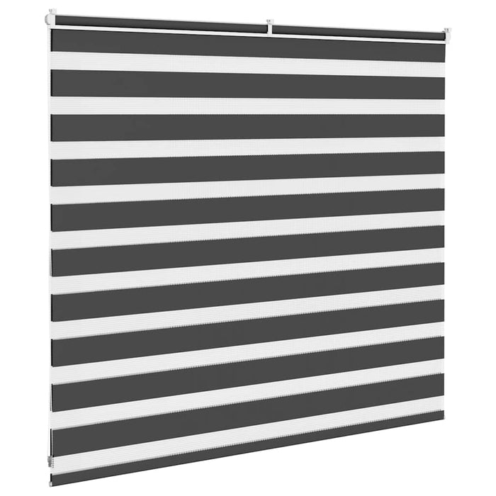 Jaluzea tip zebra neagră lățime țesătură 155,9 cm poliester - WALTI WALTI