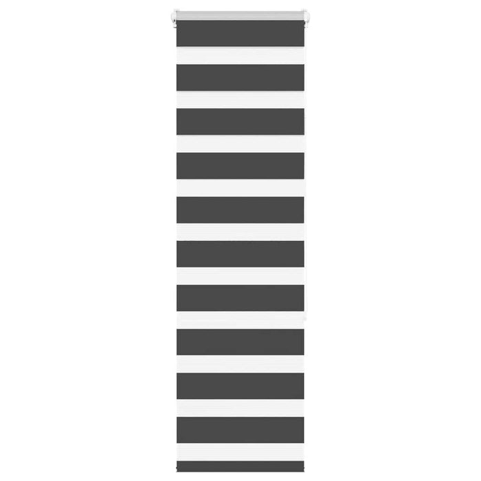Jaluzea tip zebra neagră lățime țesătură 35,9 cm poliester - WALTI WALTI