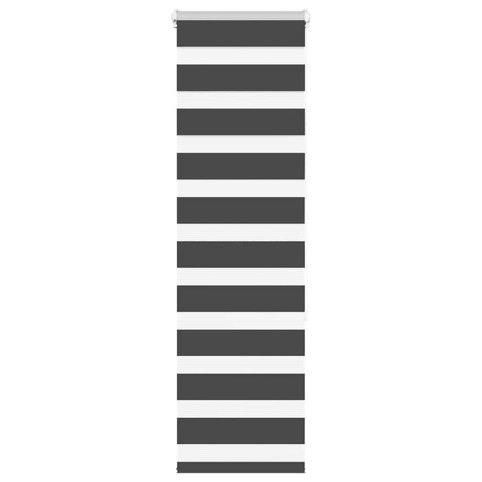 Jaluzea tip zebra neagră lățime țesătură 45,9 cm poliester - WALTI WALTI