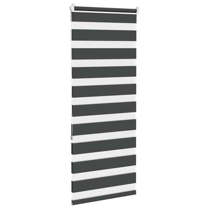 Jaluzea tip zebra neagră lățime țesătură 50,9 cm poliester - WALTI WALTI