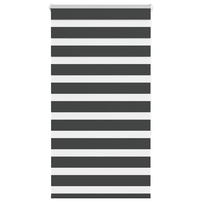 Jaluzea tip zebra neagră lățime țesătură 70,9 cm poliester - WALTI WALTI