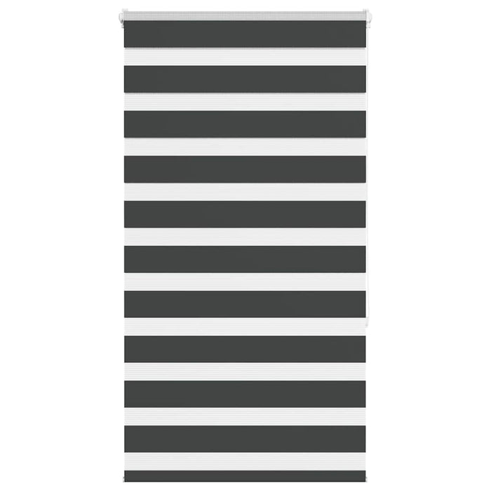 Jaluzea tip zebra neagră lățime țesătură 75,9 cm poliester - WALTI WALTI