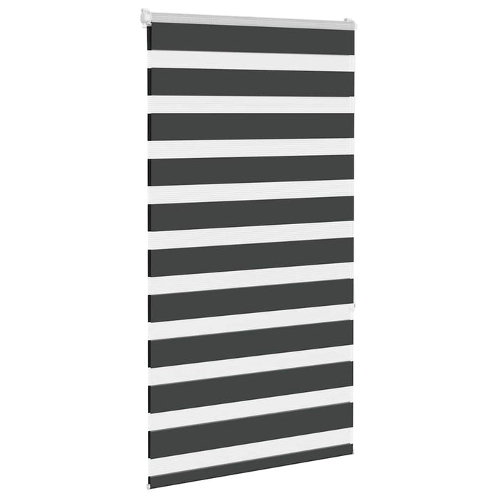 Jaluzea tip zebra neagră lățime țesătură 75,9 cm poliester - WALTI WALTI