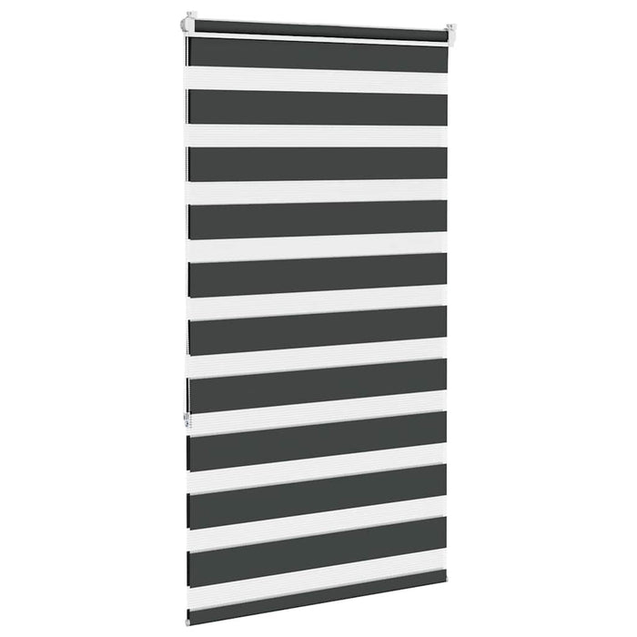 Jaluzea tip zebra neagră lățime țesătură 75,9 cm poliester - WALTI WALTI
