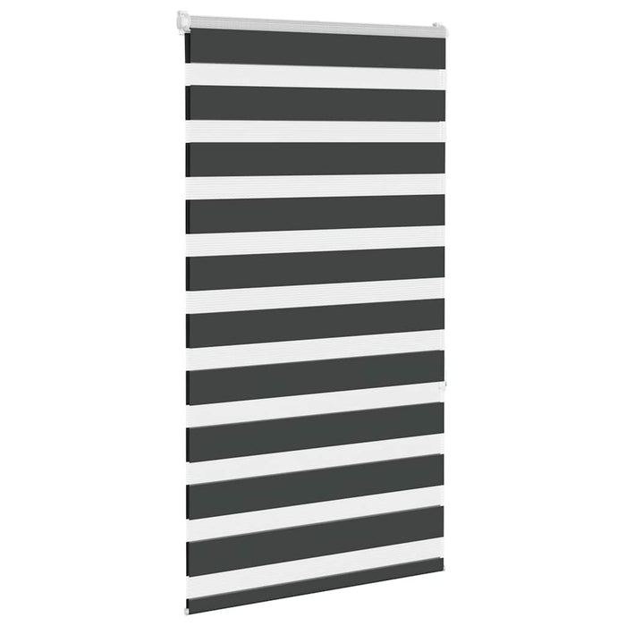 Jaluzea tip zebra neagră lățime țesătură 80,9 cm poliester - WALTI WALTI