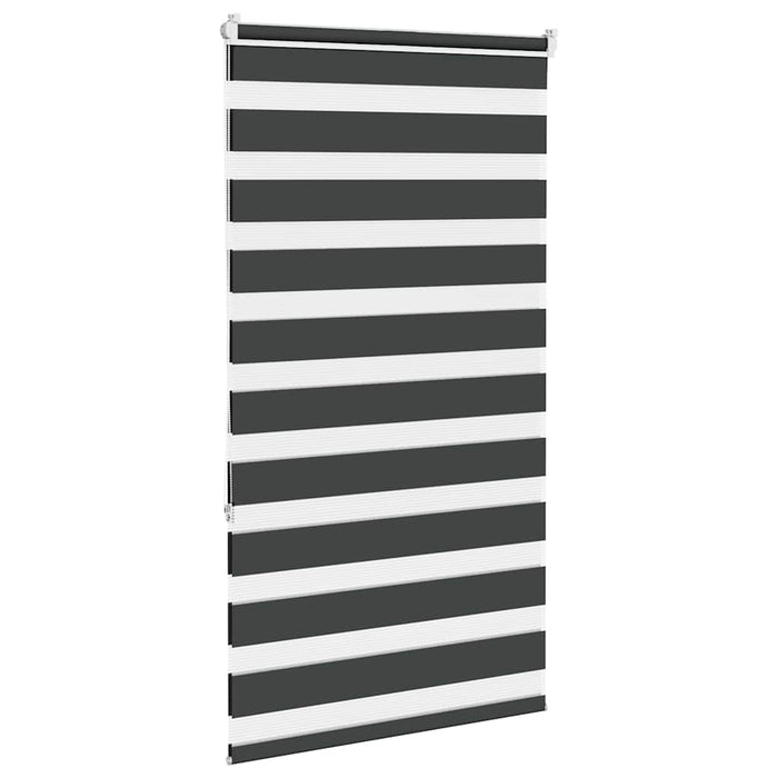 Jaluzea tip zebra neagră lățime țesătură 80,9 cm poliester - WALTI WALTI