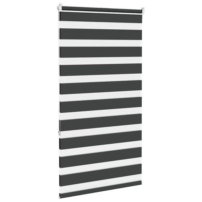 Jaluzea tip zebra neagră lățime țesătură 85,9 cm poliester - WALTI WALTI