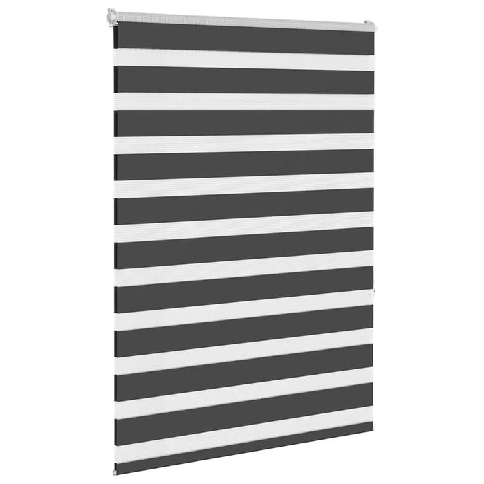 Jaluzea tip zebra neagră lățime țesătură 100,9 cm poliester - WALTI WALTI