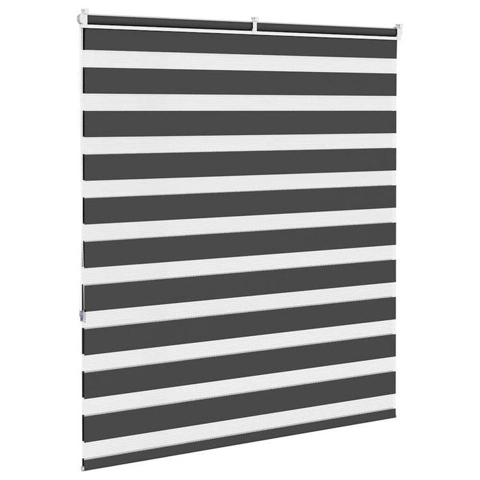 Jaluzea tip zebra neagră lățime țesătură 125,9 cm poliester - WALTI WALTI
