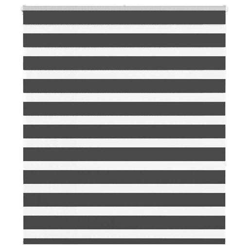 Jaluzea tip zebra neagră lățime țesătură 130,9 cm poliester - WALTI WALTI