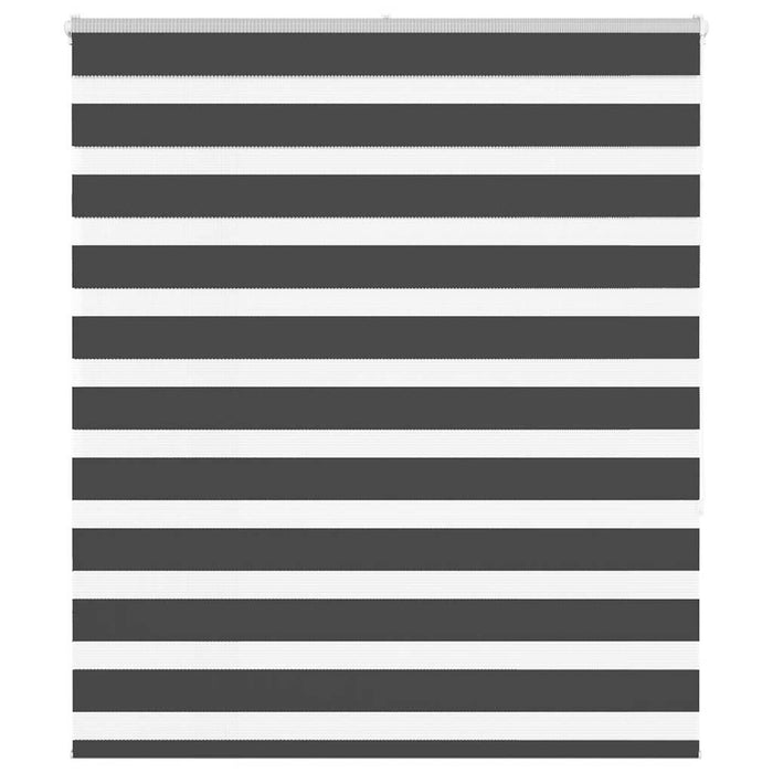 Jaluzea tip zebra neagră lățime țesătură 130,9 cm poliester - WALTI WALTI