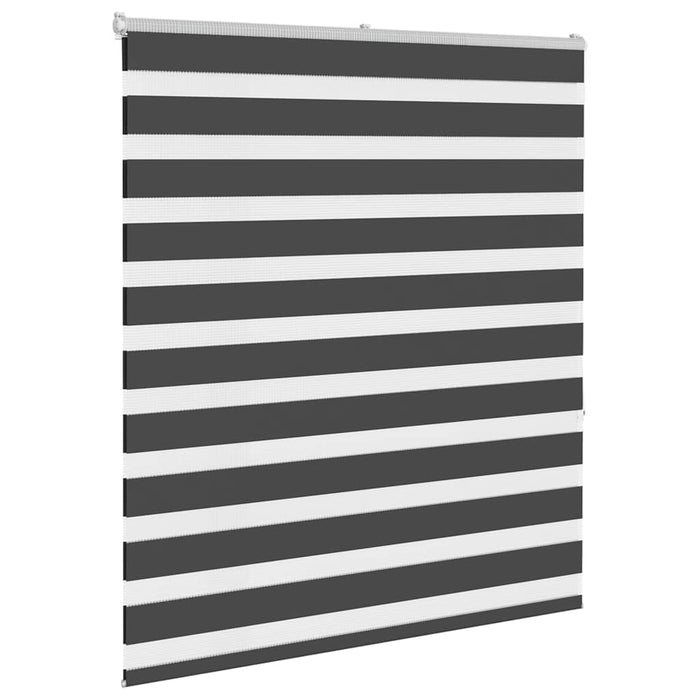 Jaluzea tip zebra neagră lățime țesătură 130,9 cm poliester - WALTI WALTI